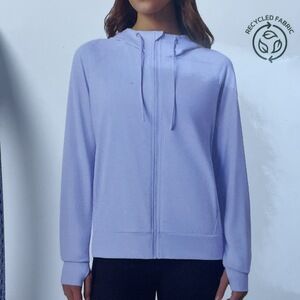 Mondetta Women's S Lightweight Full Zip Hoodie Purple e0635